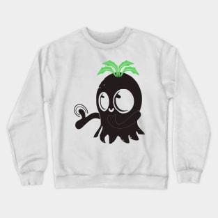 black ghost boo! cute and happy design Crewneck Sweatshirt